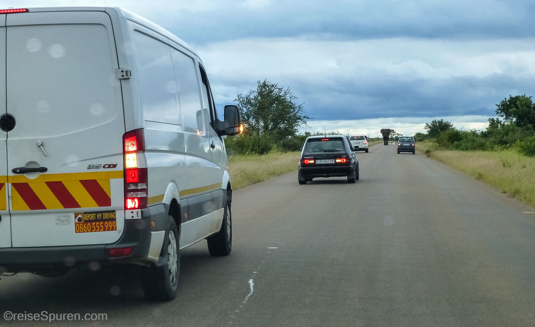 Autos im Rückwärtsgang