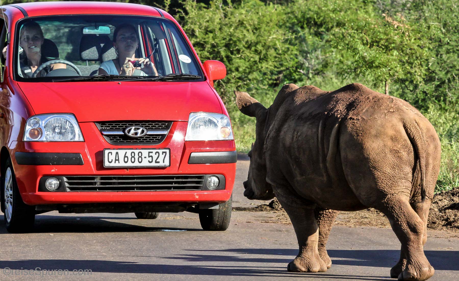 Ich bin ja so stark! Naja, zumindest mit Mama im Hintergrund